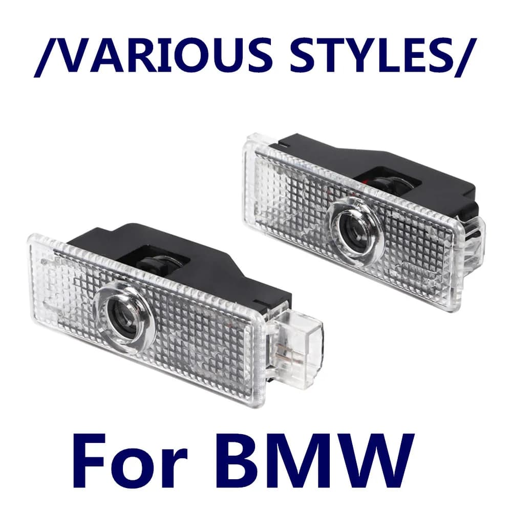 2PCS For E60 E46 E61 F07 F10 F11 F18 E63 E65 E90 E92 E93 E91 F30 LED Car Door Projector Welcome Ghost Shadow Light Accessories