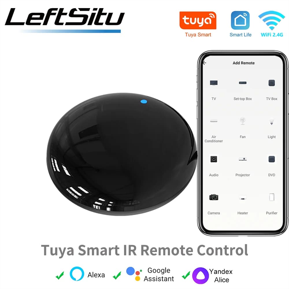 Tuya WiFi IR Remote Control Smart Universal for TV Air Conditioner Alexa Remote Control Work with Google Home Yandex Google