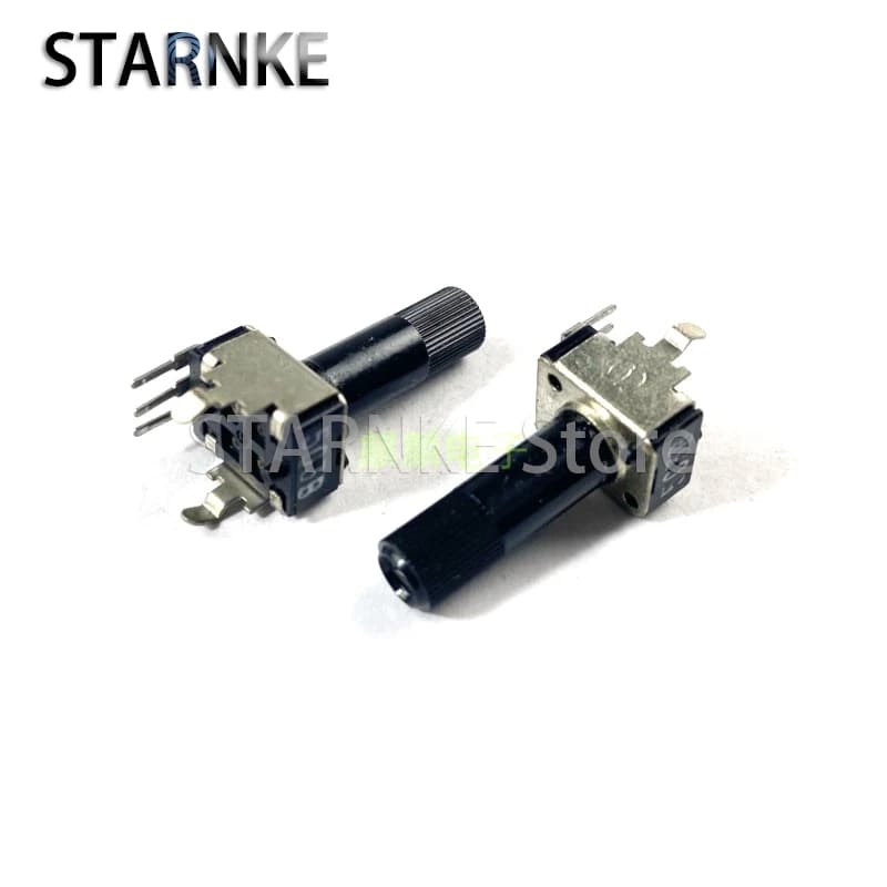 2PCS RK09 Type 3-Pin Single Vertical B50K 503B Mixer Potentiometer Flower Shaft Length 18mm