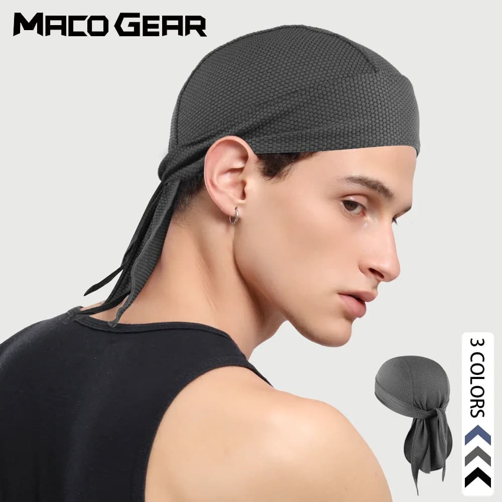 Sports Headscarf HipHop Cap Pirate Headband Lightweight Breathable Hiking Running Bandana Hat Headwear for Men Women Summer