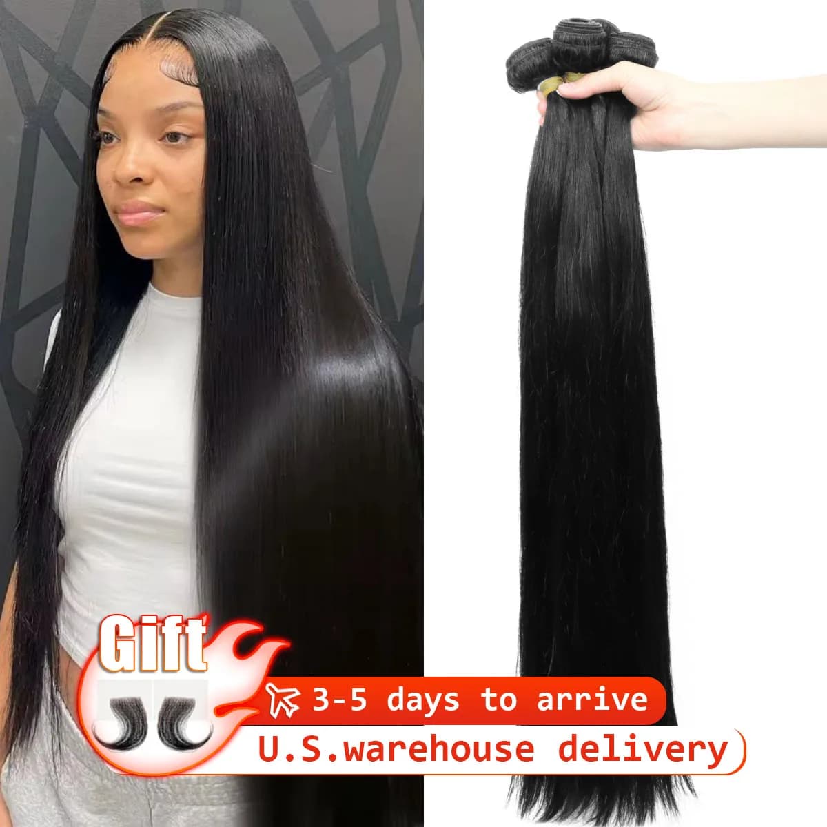 8-34 Inch Bone Straight Human Hair Weave Bundles 16 A Brazilian Natural Color 100% Remy Human Hair Extension 2 4 6 Bundles Weft
