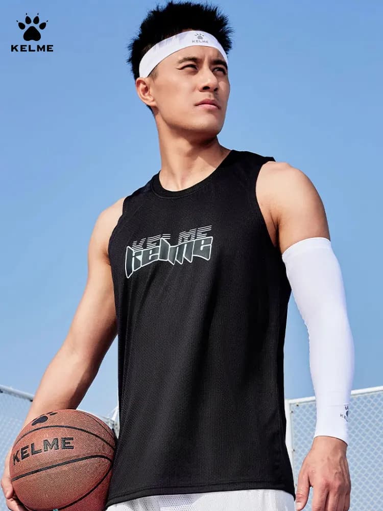 Kelme Sleeveless Vest For Men's Basketball Football Sports Breathable T-shirt Camisole Running Fitness Sports Tank Top