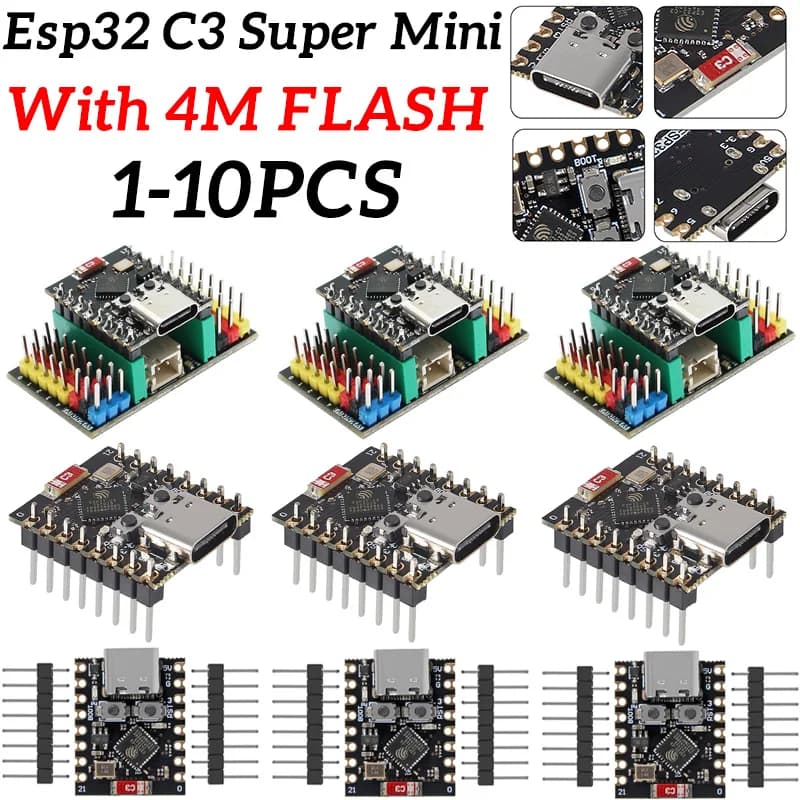 ESP32-C3 MINI Development Board ESP32 SuperMini Development Board ESP32-C3 Development Board WiFi Bluetooth Expansion Board
