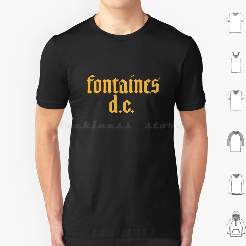 Fontaines D.c. Logo Tee T Shirt Big Size 100% Cotton Fontaines Music Fontaines Band Dogrel Indie Fontaines D C Dublin Fontaines