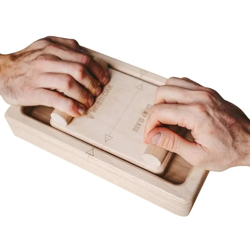 Finger Armwrestling Tug Toy Strength Trainer Hand Finger Exerciser Interactive Toy Wooden Board Strength Trainer Hand Exerciser