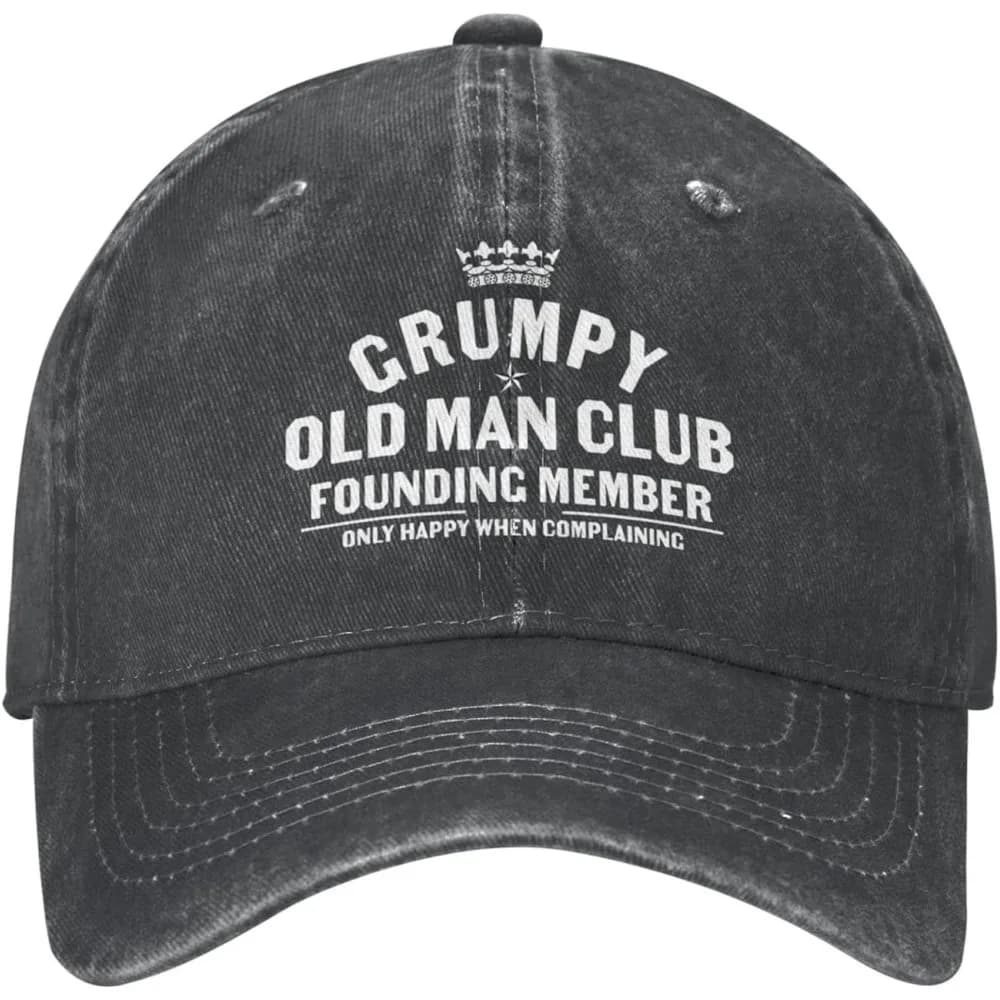 Grumpys Old Man Hat for Women Baseball Cap Graphic Hats