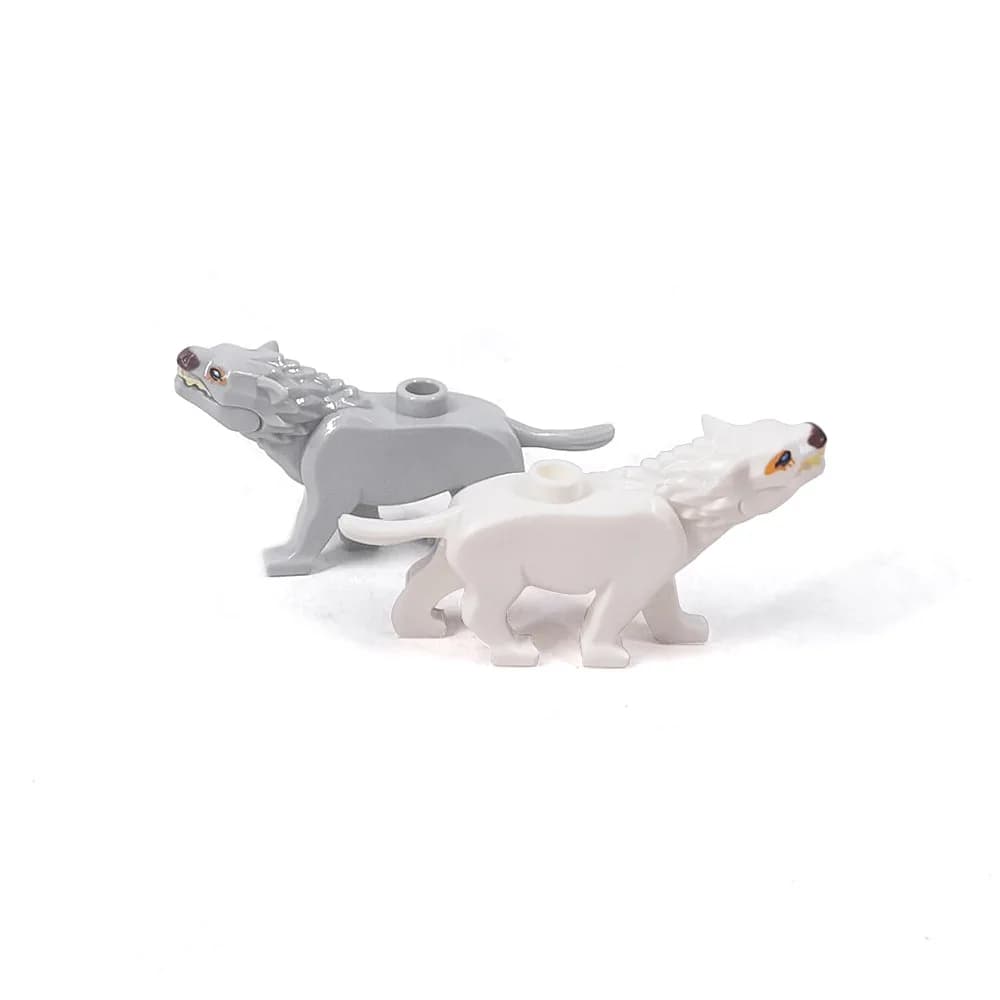 New Timber Wolf Wild Wolf Animal Parts MOC Building Blocks Farm Ranch City Zoo Pet Compatible With LEGO Bricks Toys