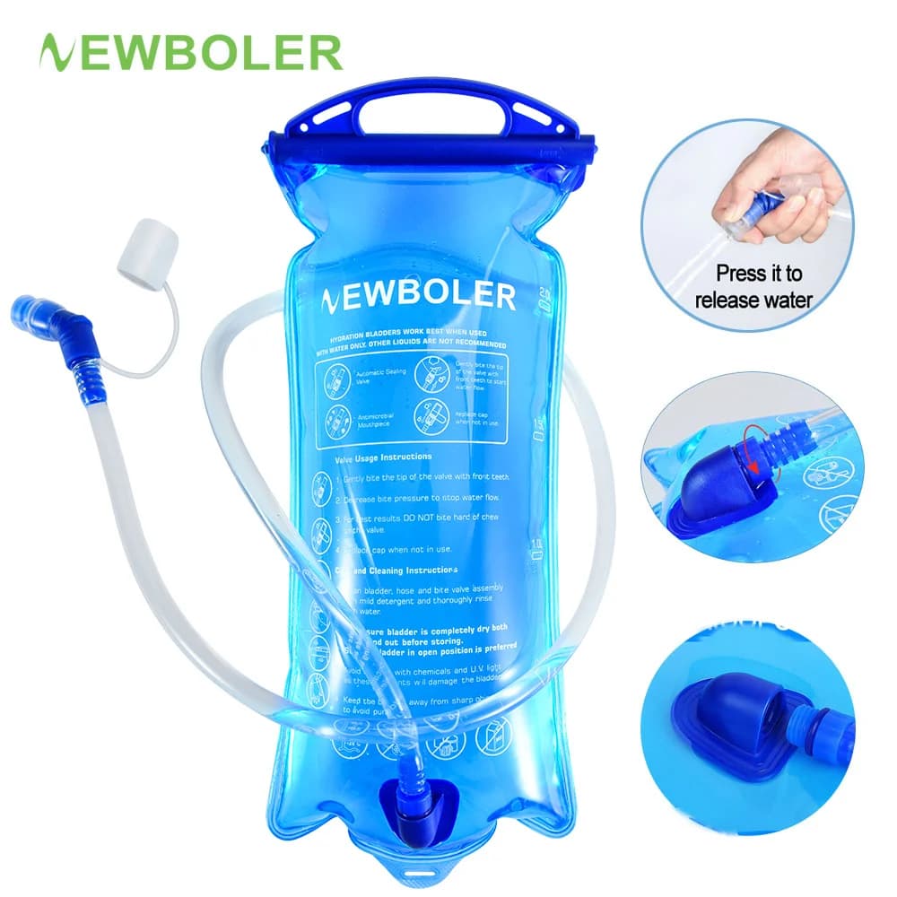 1.5L 2L 3L Water Bag Sports Backpack Bicycle Riding Water Bag Portable Food Grade Outdoor Drinking Water Bag Camping Water Bag