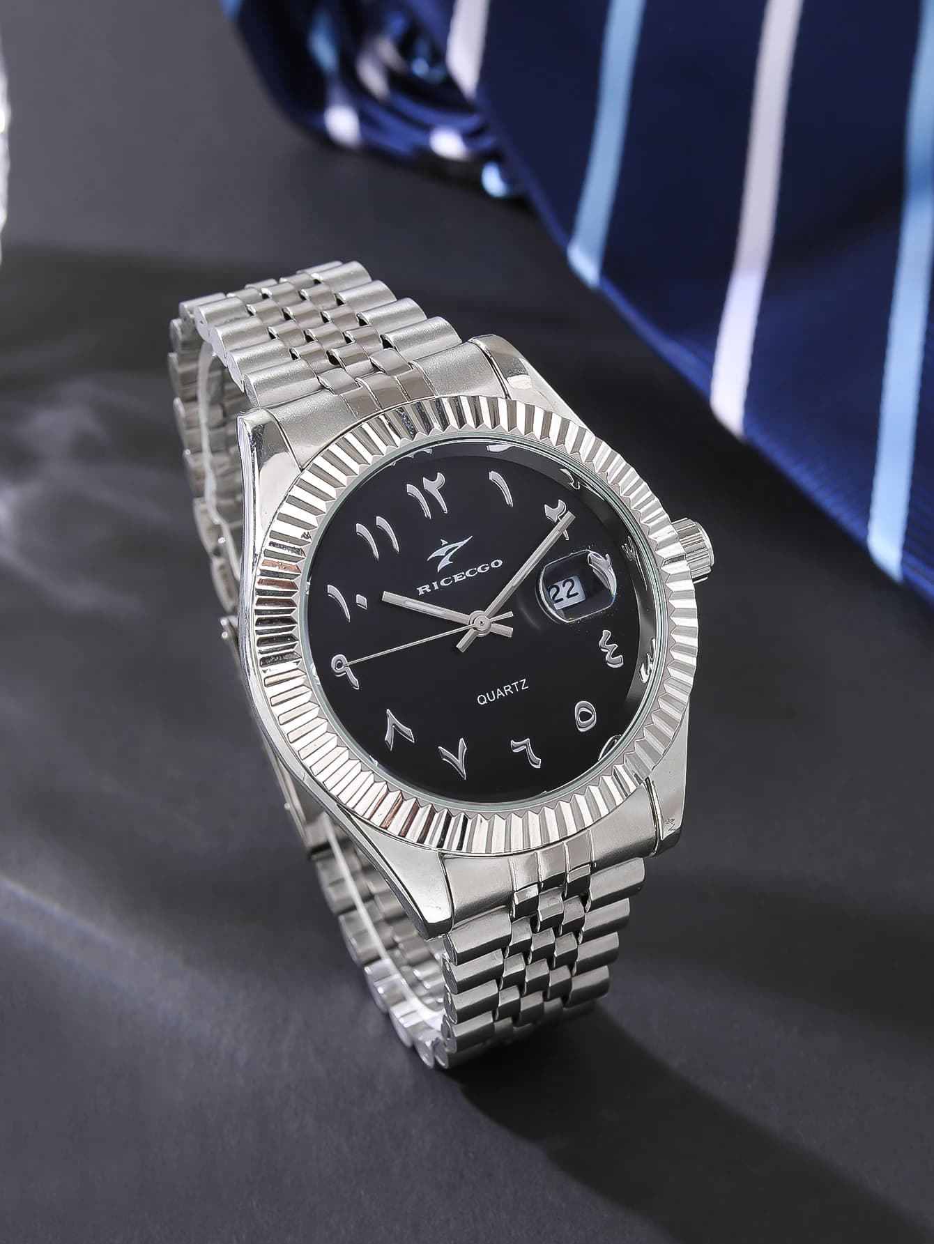 Sports Stainless Steel Quartz Watch Men's Fashion Luxury Business Wristwatch Chronograph Reloj for Men Women Birthday Gift