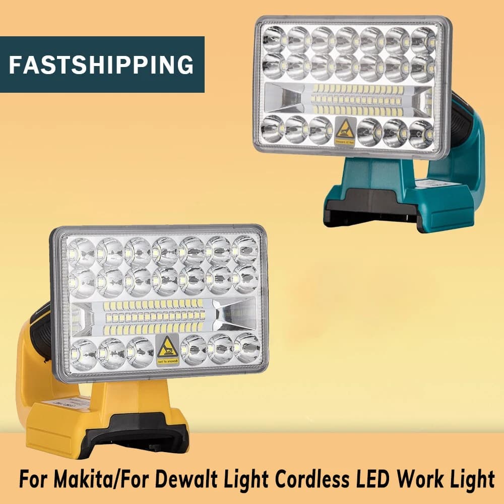 DCB200 Lamp Work Light tool light Spotlight outdoor light Led lights For DEWALT 18W 5 inch 14.4V-20V lithium ion battery DCB182