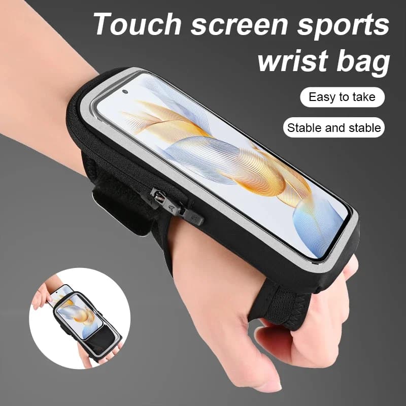 Outdoor running arm bag for men and women outdoor lightweight sports fitness mobile phone arm cover waterproof and sweatproof