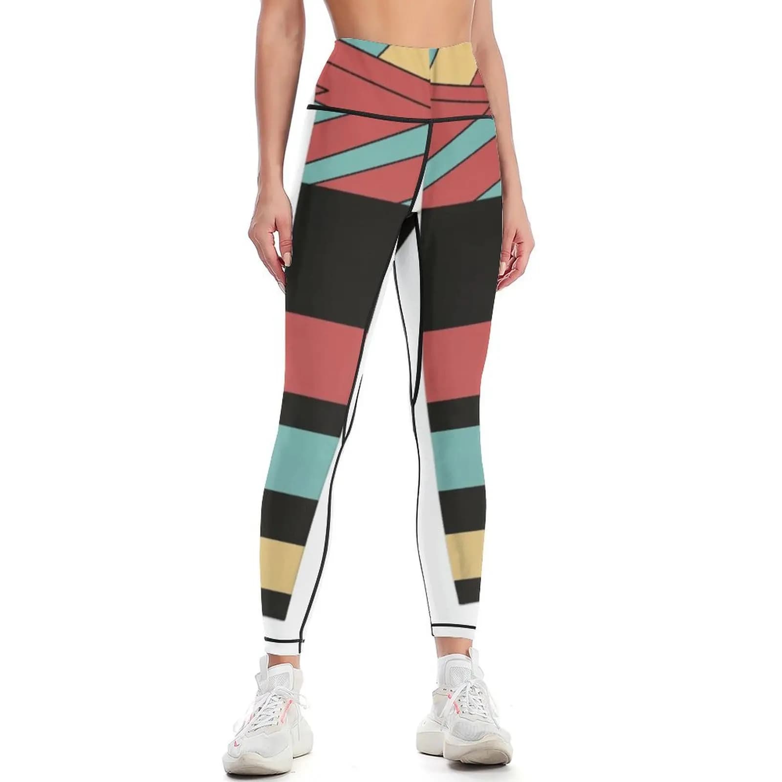 Zig-Zag Pattern Leggings leggins push up woman gym womans push up legging legging pants raises butt Womens Leggings