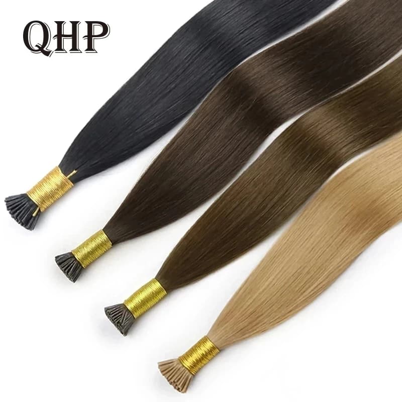 I Tip Hair Extension Straight Human Hair Extensions 40g/50g/ Set Capsule Keratin Natural Fusion Human Hair Extension 12-26inch