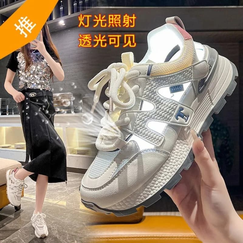 2024 New High Quality Women Leather Couple Sneakers Breathable Comfort Casual Outdoor Running Women's Shoes Zapatillas Mujer