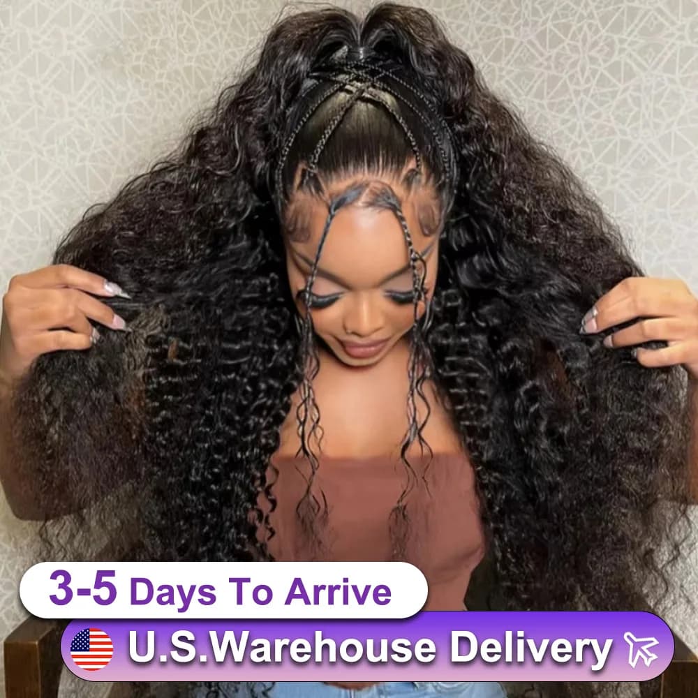 Deep Wave Lace Front Wig 13x6 Lace Front Human Hair Wigs For Women 30 34 Inch Brazilian Glueless Human Hair Wigs For women