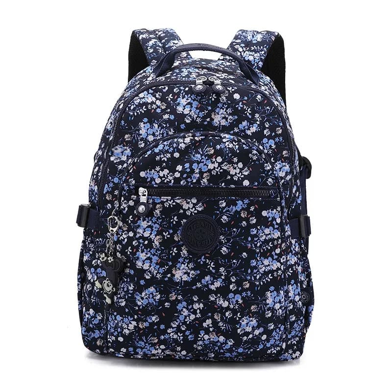 2024 High Quality Flower Fashion Casual Waterproof A4 Women Men School Backpack 15.6'' 14'' Laptop Lightweight Travel Bag M1983