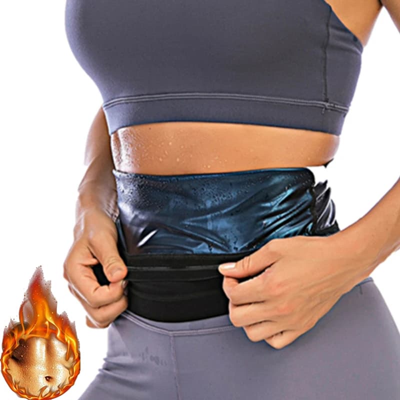 Hot Sauna Sweat Belt Body Shapers Waist Trainer Slimming Workout Gym Fitness Belt for women Abdomen Fat Burning Shapewear