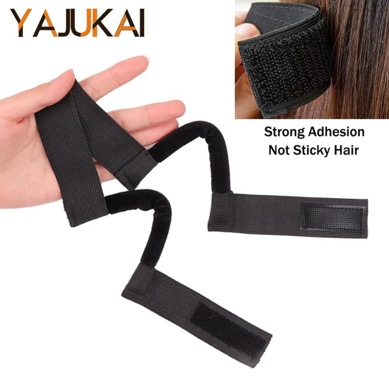 Yajukai 3Cm Edge Band For Wigs Lace Melting Band 1/2Pcs Wig Bands To Melt Lace Black Headband With Ear Cut Outs To Lace Shrink