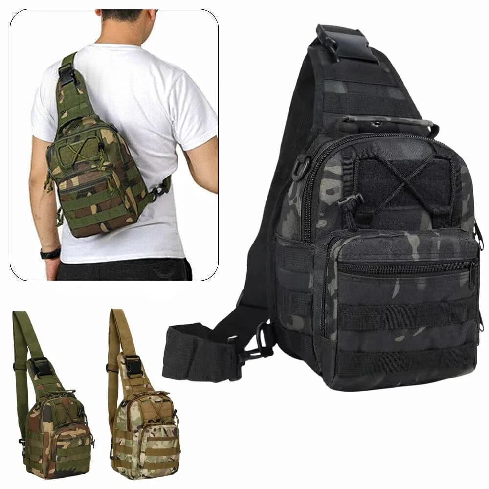 Waterproof Crossbody Chest Bag - Lightweight Shoulder Pack for Men's Outdoor Sports & Biking
