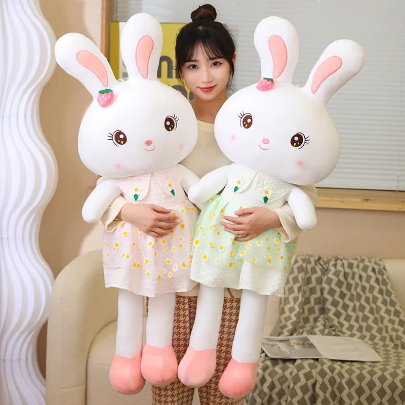 New Arrival Cute Skirt Rabbit Plush Toy Soft Stuffed Animal Kids Bunny Sleeping Lovely Cartoon Dolls Children Birthday Girl Gift