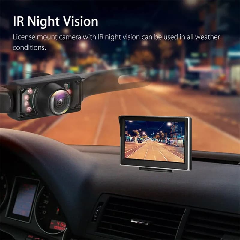 Vehicle Accessories Backup Camera Wireless Car Rear View HD Parking System Night Vision + 5" Monitor