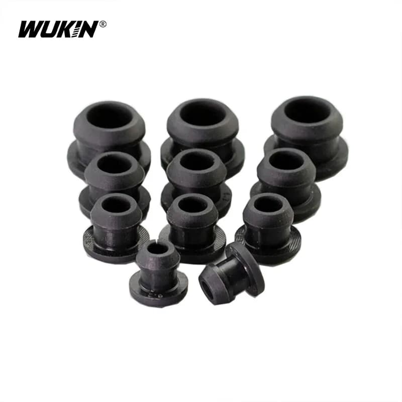 5/10Pcs Black/White/Grey Solid Silicone Rubber Caps T Type Plug Cover Snap-on Gasket High Temperature Resistance Seal Stopper