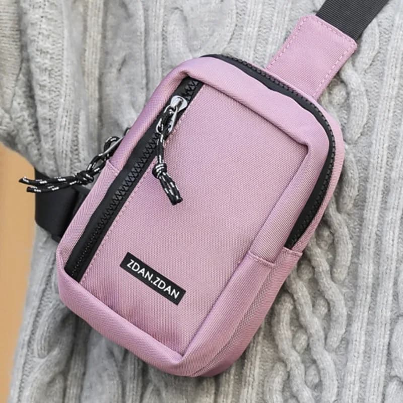 Unisex New Mini Chest Pack Serviceable Nylon Cloth Training Gym Small Crossbody Bag Teenage Outdoor Sport Wallet Shoulder Bags