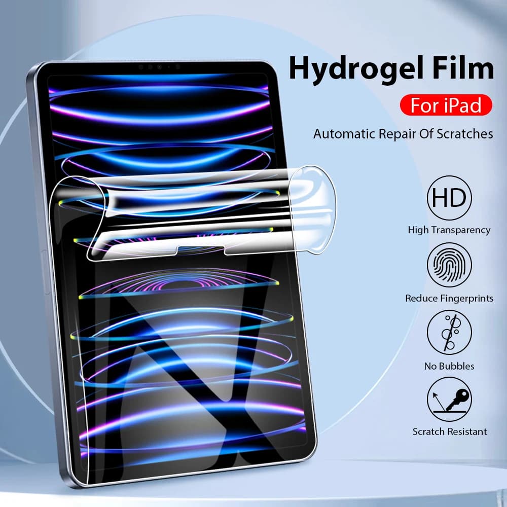 Hydrogel Film For iPad Air 5 4 M3 M2 10 9 9th 10th Generation Screen Protector Pro 13 11 M4 A16 2025 12.9 Mini 7 6 Accessories