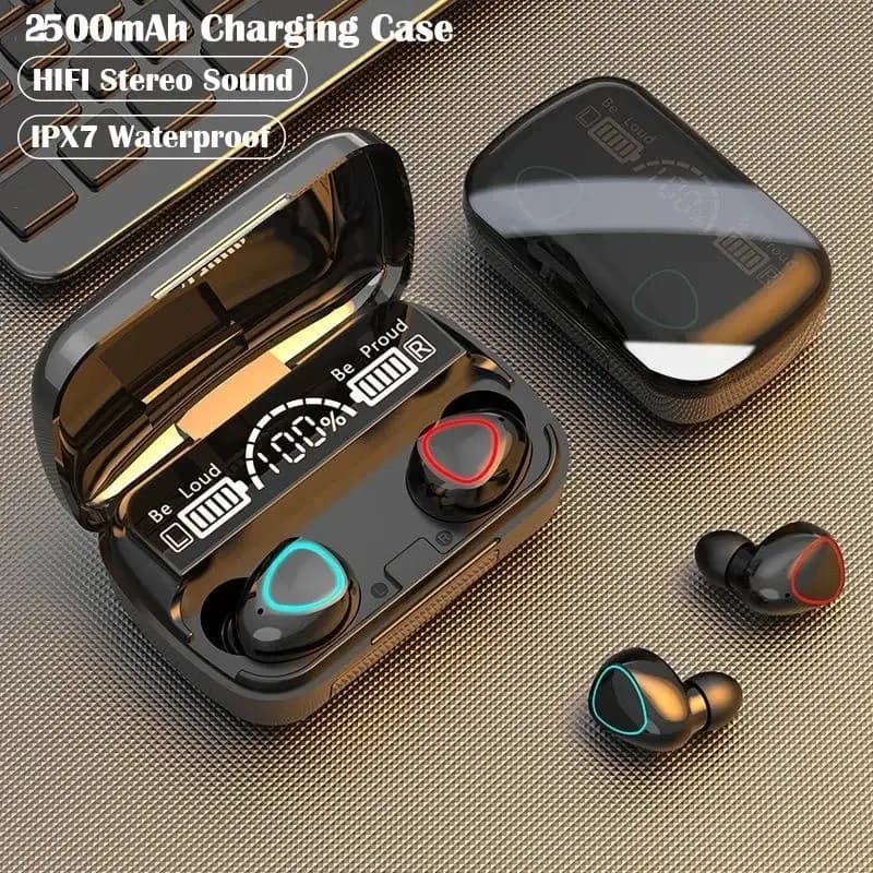M10 TWS Bluetooth Headphones With Charging Box Wireless Earphones With Microphone 9D Stereo Sports Waterproof Earbuds Headset