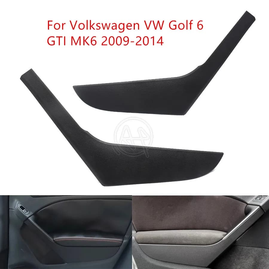 Front Rear Interior Door Pull Handle Armrest Cover Panel Trim For Volkswagen VW Golf 6 GTI MK6 2009-2014 5K4868039A 5K4868040A