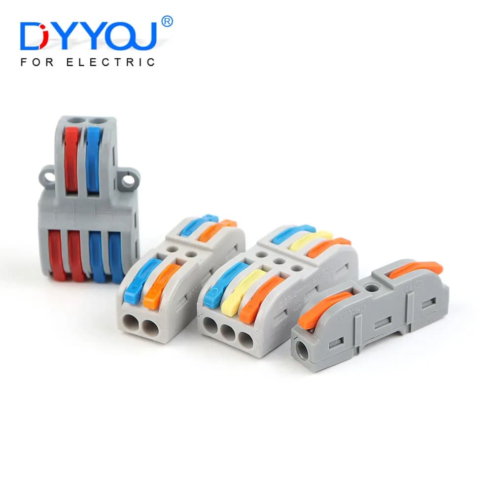 1 in multiple out Quick Wiring Connector Universal Splitter wiring cable Push-in Can Combined Butt Home Terminal Block SPL 222