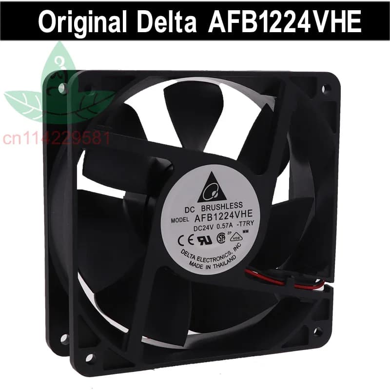 New  For Original Delta AFB1224VHE 24V0.57A 12cm 12038 Inverter Cooling Fan 2 Line