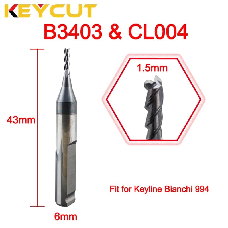 Keyline 994 Laser 1.5mm Cutter B3403 CL004 F Jaw for Edge-Cut Keys Aftermarket Locksmith Tools