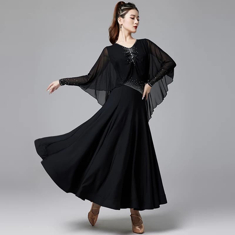 Waltz New National Version dress Shawl Style Exercise Clothes Slim Fit Flamenco Dance Elegant Big Pendulum Professional dress