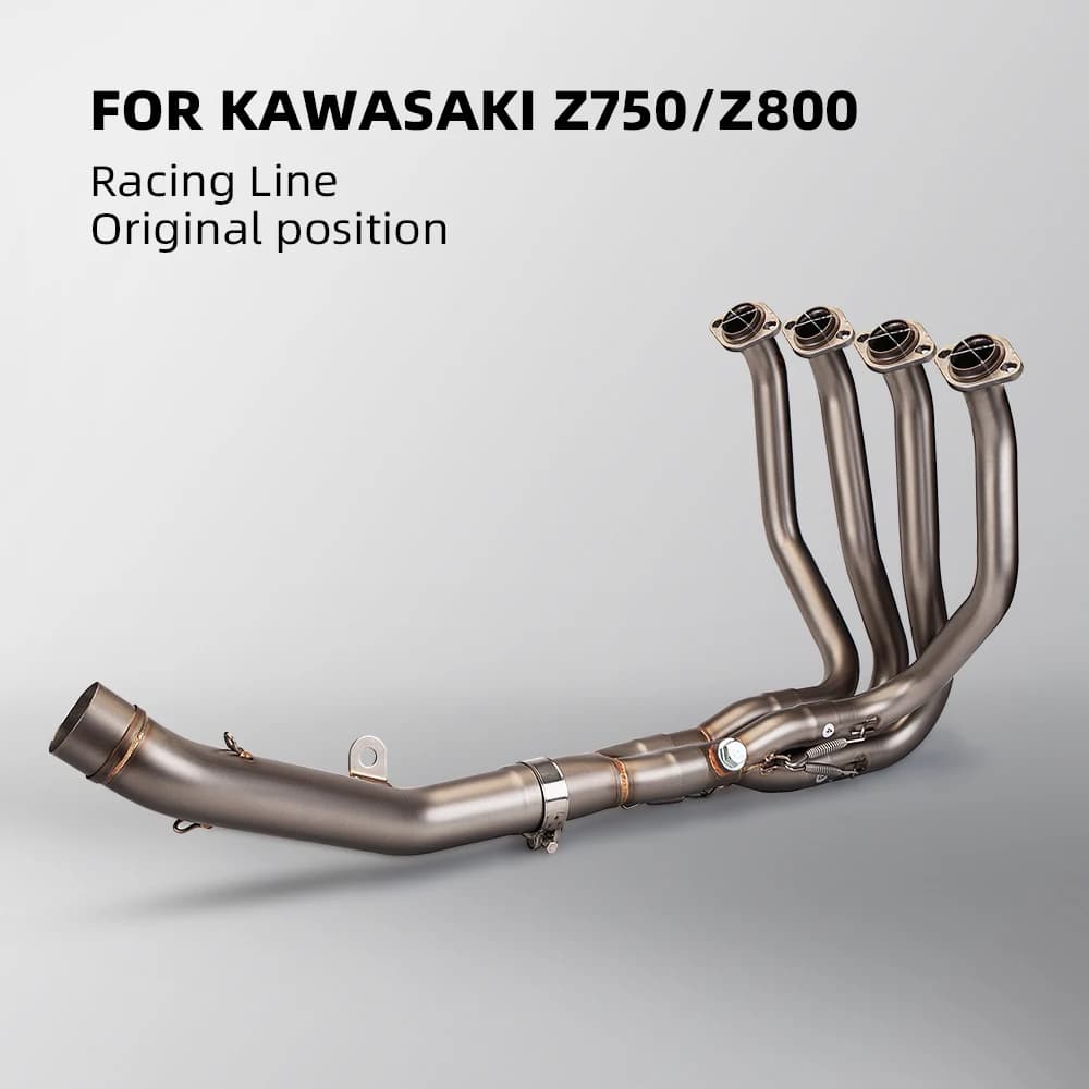 Motorcycle Exhaust System para ,  Original Full，Link Pipe Connect, Escape Slip On Front Tube,Z750, z800