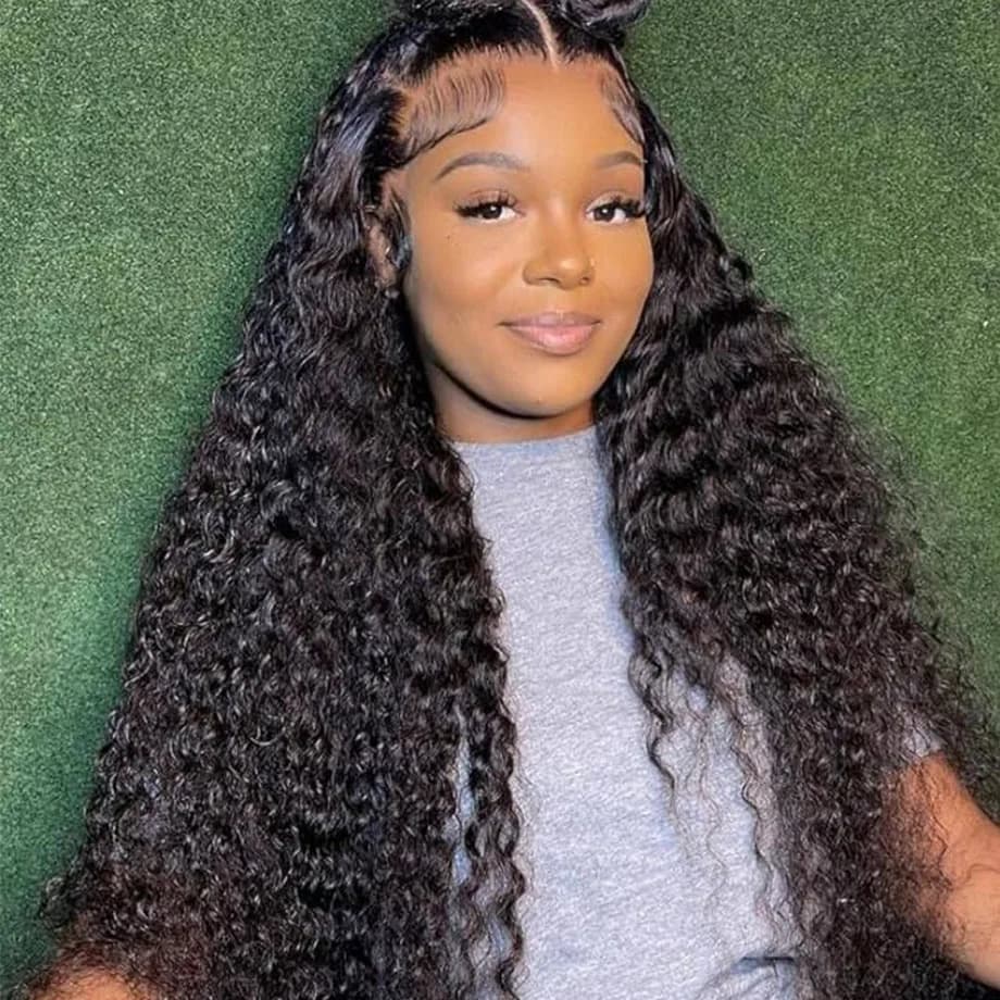 Deep Wave 13x6 HD Lace Frontal Wig Curly Human Hair Wig 13x4 Transparent Water Wave Lace Front Wigs For Women Brazilian Hair Wig