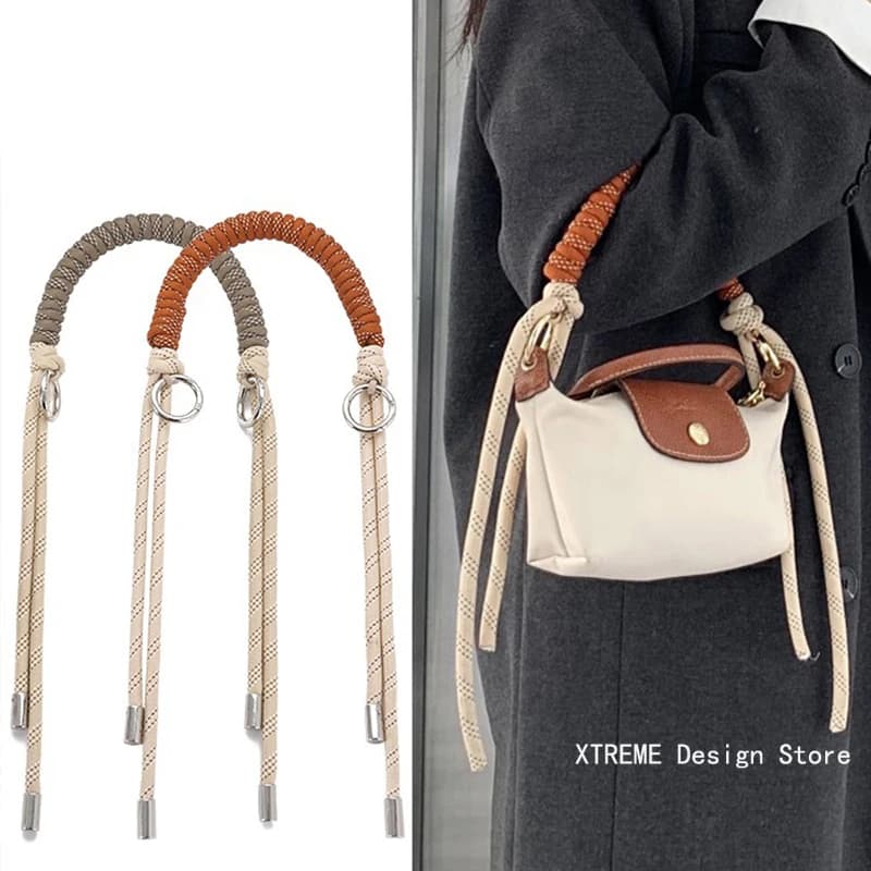 1Pc Bag Strap For DIY Handmade Woven Rope Tote Bag Strap Mini Bags Woven Strap Bag Transformation Bags Accessories