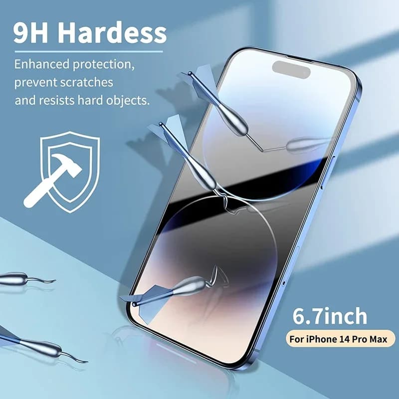 2Pcs Tempered Glass Screen Protector for IPhone 14 13 11 15 Pro Max 12 Mini I Phone XS XR X 8 7 6S Plus SE 2022 Clear Film Cover