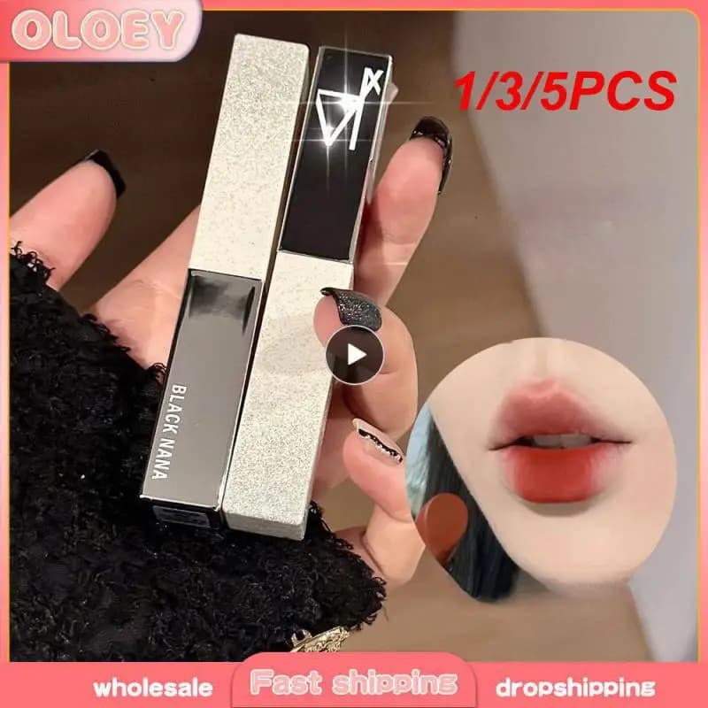 1/3/5PCS Lip Gloss Sweatproof Does Not Fade Lasting Smooth Non Stick Cup Do Not Pull Whitening Lip Glaze High Gloss