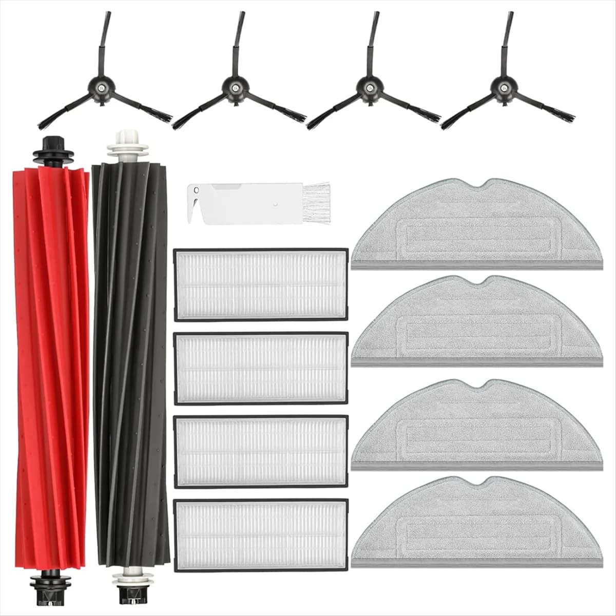 For S8 / S8+ Robot Vacuum Cleaner Main Side Brushes Hepa Filters Mop Cloth Washable Accessory Set