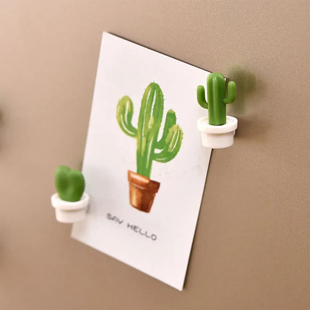 Kitchen Sticky Note Cactus Two-Color Optional Succulent Home Decor Fridge Magnet Refrigerator Decoration Gift Poster Anime