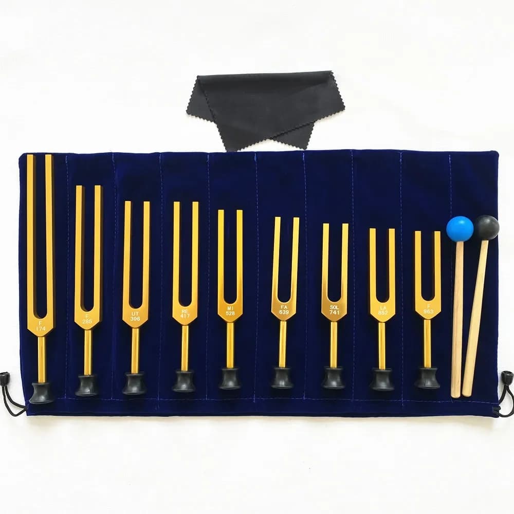 Chakra Tuning Forks Healing Relaxation Musical Instrument Therapeutic Diapason Chakra Harmonizer Yoga Meditation Set