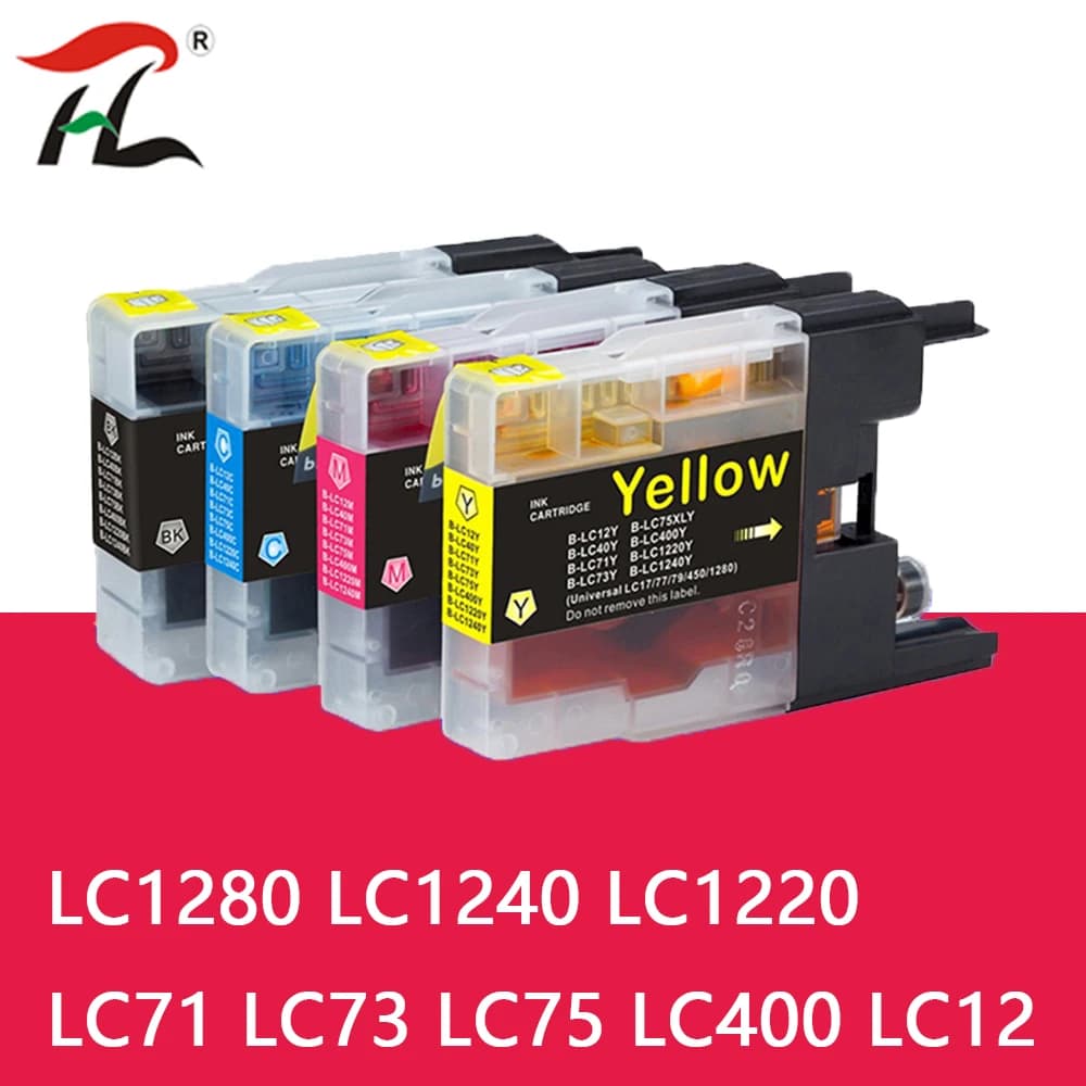 For Brother LC1280 Ink for Brother LC1240 LC1220 for MFC-J280W,MFC-J425W,MFC-J430W,MFC-J435W,MFC-J5910DW,MFC-J6510DW,DCP-J925DW