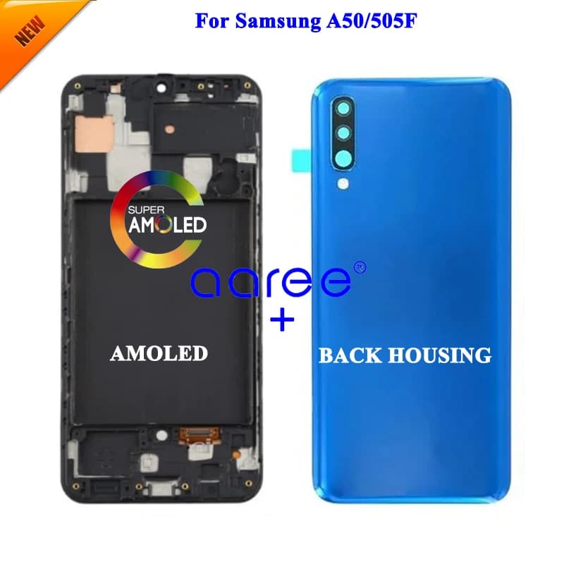 AMOMLED OLED  LCD Screen  For Samsung A50 2019 A505 LCD A50 lcd For Samsung A50 A505 LCD Screen Touch Digitizer Assembly