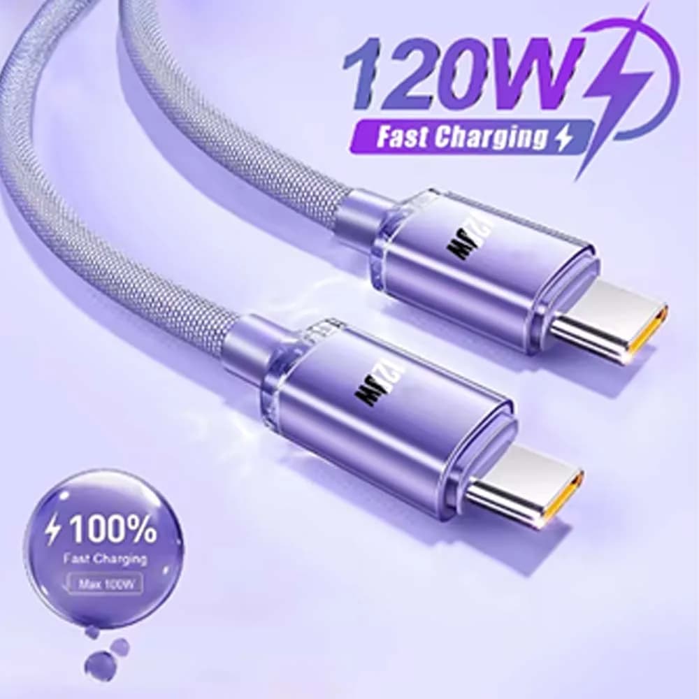 2024 NEW 120W USBA To Type C To USBC Cable For iPhone 15 series PD Fast Charging USB C Data Cord For Xiaomi OPPO Samsung