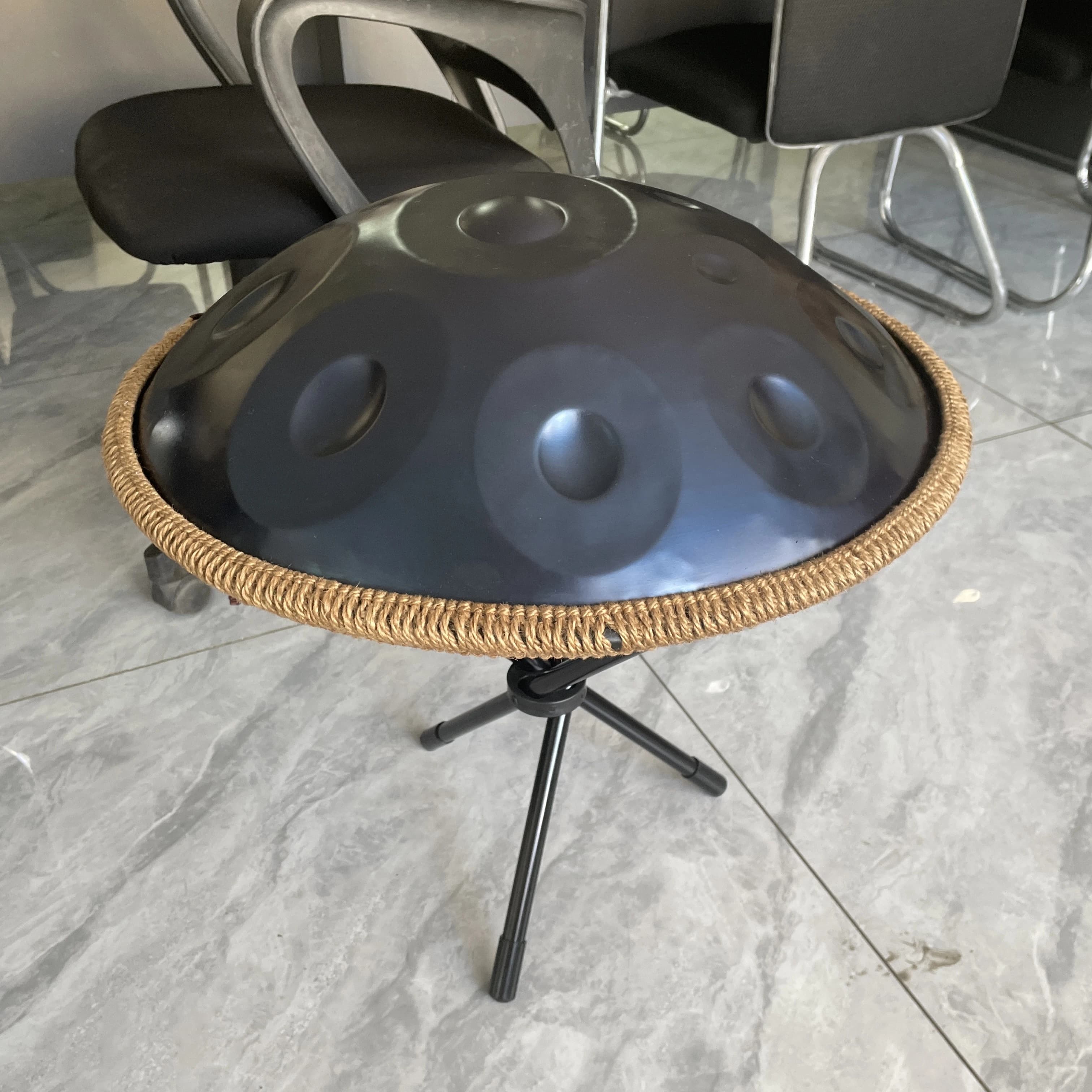 Handcrafted Handpan D Kurd D Amara 9-17 Notes Raysen Steel Handpan Drum 22 inch 440hz 432 hz