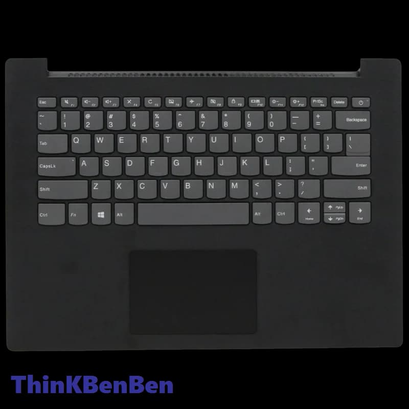 US English Black Keyboard Upper Case Palmrest Shell Cover For Lenovo V145 14 14AST 5CB0T24772