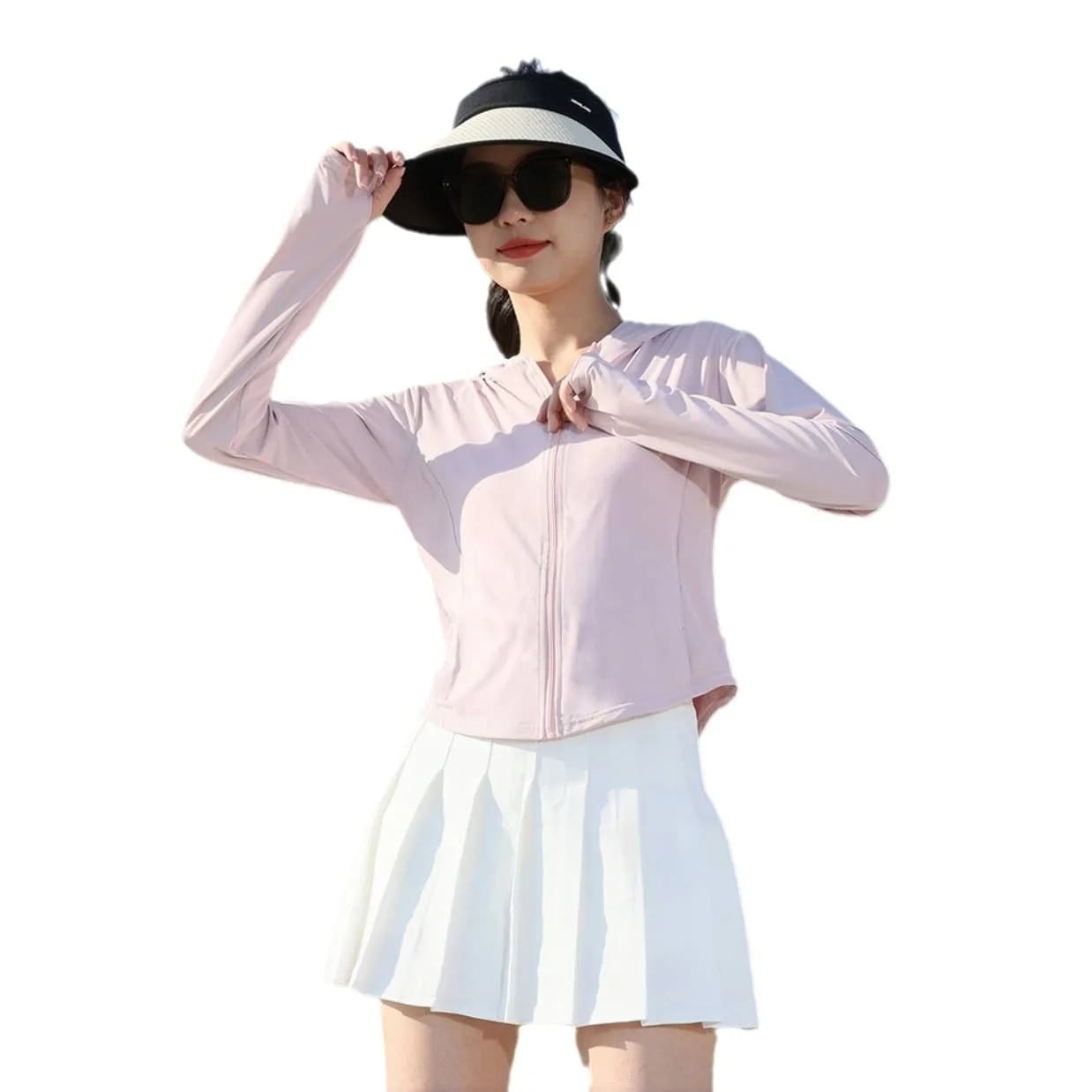 2024 New slim fit sun protection clothing for women in summer slim edition protection and UV