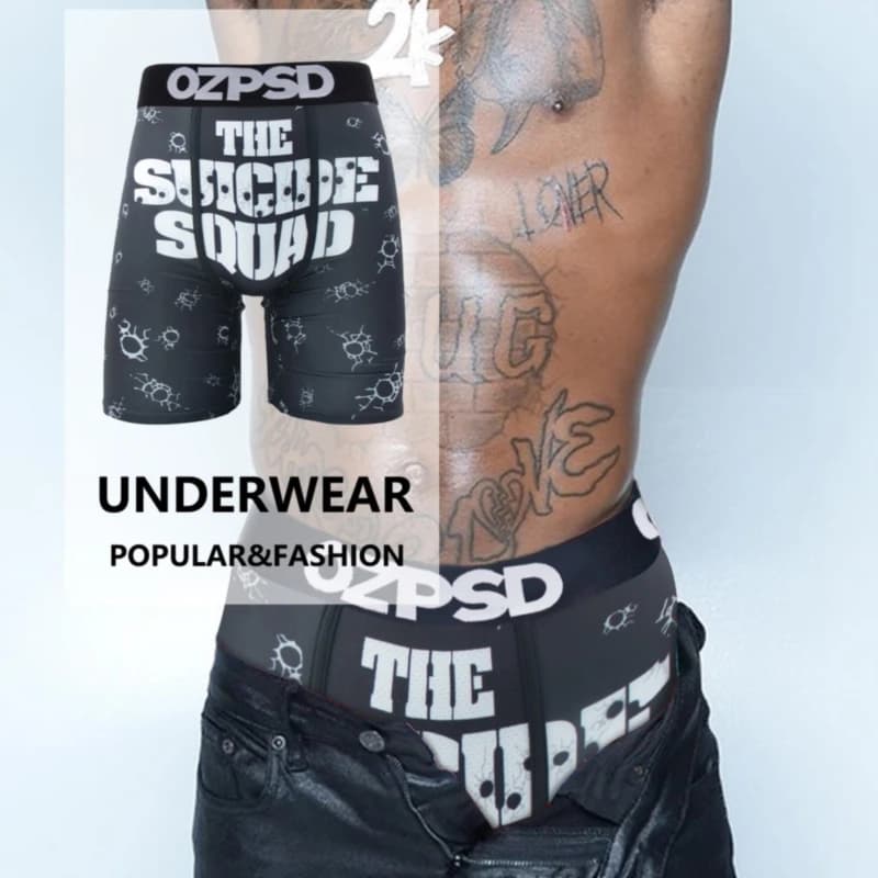 5Pcs Sexy Summer Men Boxer Underwear Breathable Printed Men's Panties Underpants Male Plus Size Man Boxer Briefs Man Boxershorts