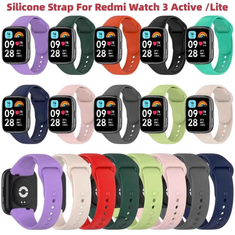 Replacement Watch Strap For Xiaomi Redmi Watch 3 Active/3 Lite Watchbands Strap For Redmi Watch 3 Lite Strap Correa Bracelet